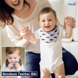 Baby Bandana Teething Bib - 2 Pcs
