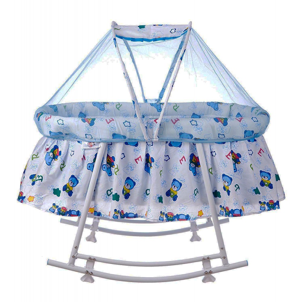 Baby Cradle Rocker (Mosquito Net And Pillow) - Unisex Baby Cradle Rocker (Mosquito Net And Pillow) - Unisex