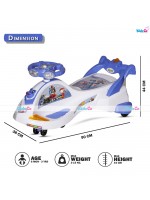 Transformer Swing Car with Music and Light for 2 years above