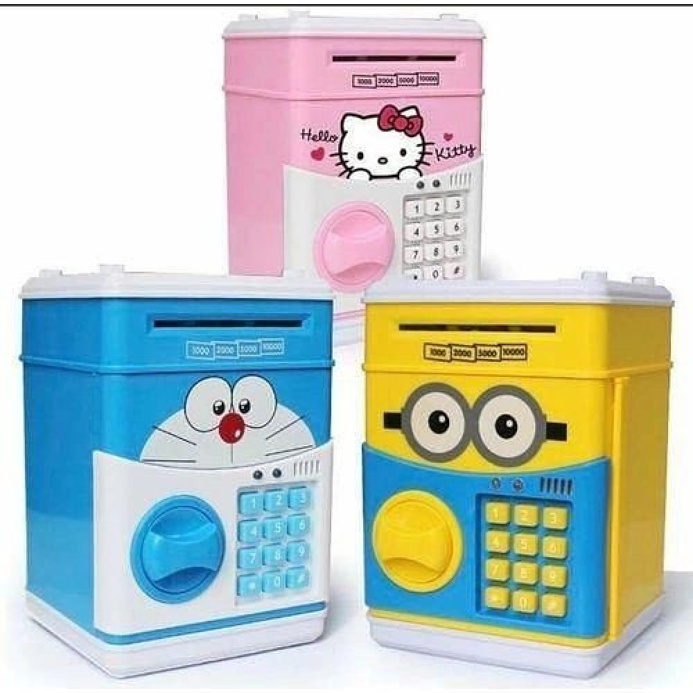 Intelligent Cartoon ATM Piggy Bank