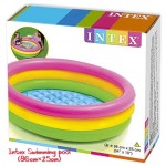 INTEX Sunset Glow Baby bath tub 86*25cm Inflatable Swimming Pool (Multicolor)