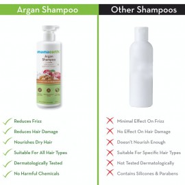 Mamaearth Argan Shampoo with Argan and Apple Cider Vinegar for Frizz-free and Stronger Hair - 250ml Mamaearth Argan Shampoo with Argan and Apple Cider Vinegar for Frizz-free and Stronger Hair - 250ml