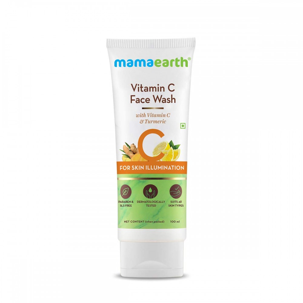 Mamaearth Vitamin C Face Wash with Vitamin C and Turmeric for Skin Illumination - 100ml Mamaearth Vitamin C Face Wash with Vitamin C and Turmeric for Skin Illumination - 100ml