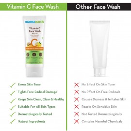 Mamaearth Vitamin C Face Wash with Vitamin C and Turmeric for Skin Illumination - 100ml Mamaearth Vitamin C Face Wash with Vitamin C and Turmeric for Skin Illumination - 100ml