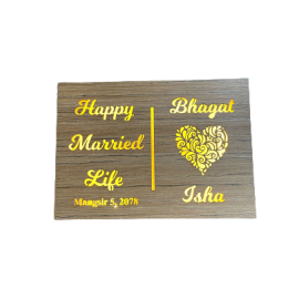 Personalized Wooden Name Plate for Couples Personalized Wooden Name Plate for Couples