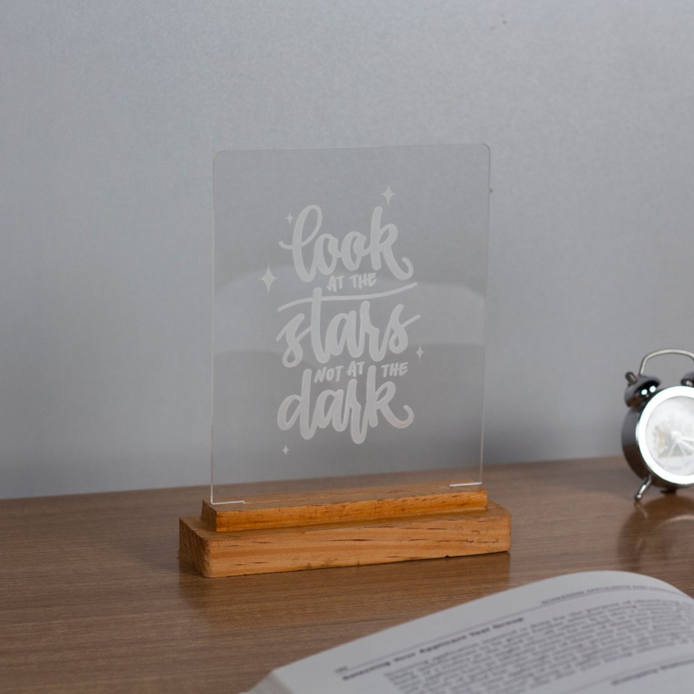 Custom Text Transparent Quote Frame