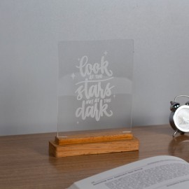 Custom Text Transparent Quote Frame
