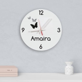 Customized Butterfly Wall Clock Customized Butterfly Wall Clock