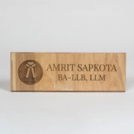 Desk Plaque