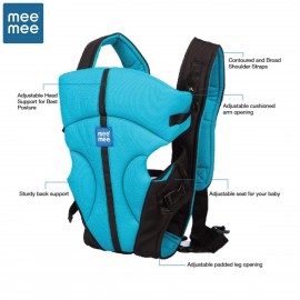 Mee Mee Light Weight Baby Sling Carrier (Lightweight Breathable, Sky Blue)