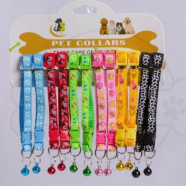 Small Dog Neck Belt With Bell - Colorful