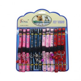 Colorful Puppies Neck Belt With Bell