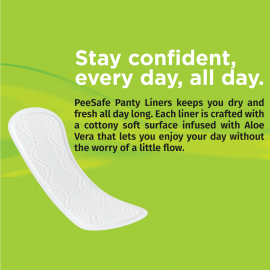 Pee Safe Aloe Vera Panty Liners - Pack of 25 Pee Safe Aloe Vera Panty Liners - Pack of 25