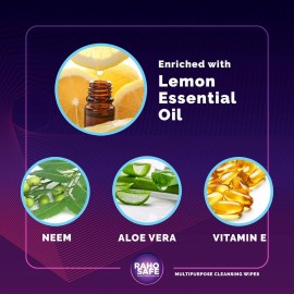 Raho Safe Multi Purpose Cleansing Wipes - Pack of 30 Sachets Raho Safe Multi Purpose Cleansing Wipes - Pack of 30 Sachets