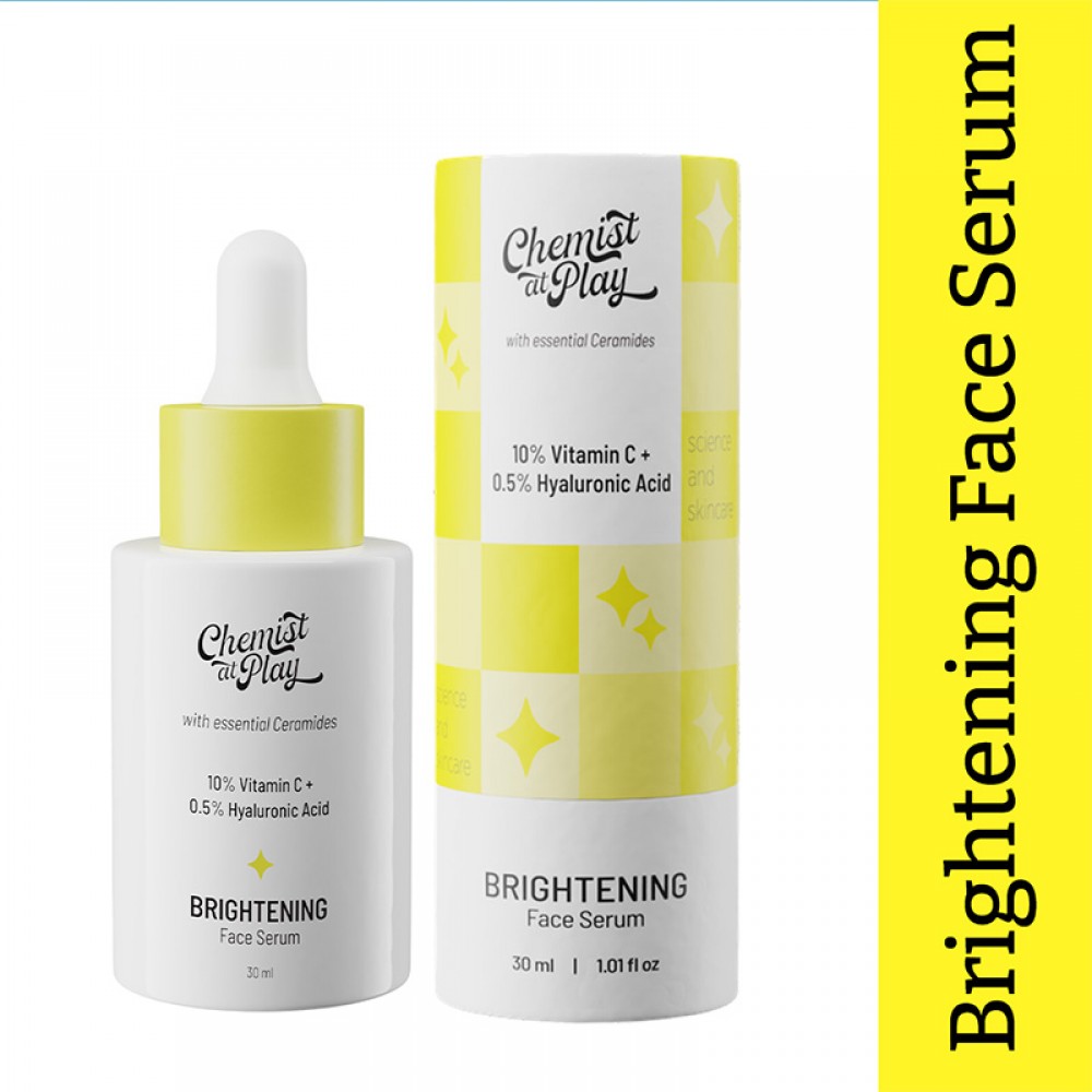 Chemist At Play Brightening Face Serum - 30ML (10% Vitamin C + 0.5% Hyaluronic Acid) Chemist At Play Brightening Face Serum - 30ML (10% Vitamin C + 0.5% Hyaluronic Acid)