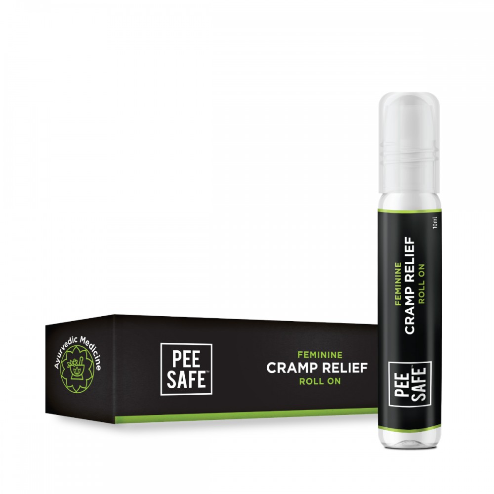 Pee Safe Feminine Cramp Relief Roll On for Period Pain - 10 ML Pee Safe Feminine Cramp Relief Roll On for Period Pain - 10 ML