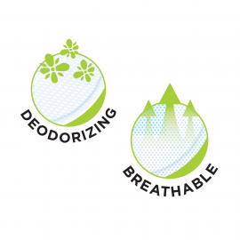 Pee Safe Folded Disposable Underarm Sweat Pads - Pack of 14