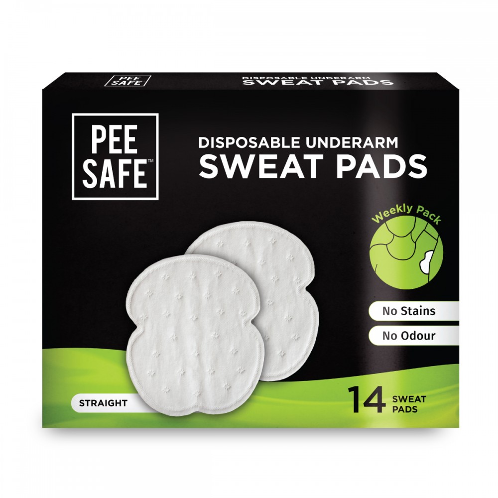Pee Safe Straight Disposable Underarm Sweat Pads - Pack of 14 Pee Safe Straight Disposable Underarm Sweat Pads - Pack of 14