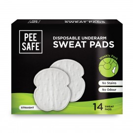 Pee Safe Straight Disposable Underarm Sweat Pads - Pack of 14