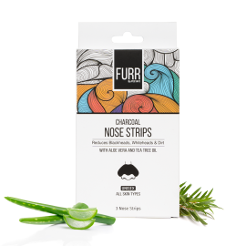 FURR By Pee Safe Charcoal Nose Strips - 3N | Reduces Blackheads, Oil and Dirt | Aloe Vera and Tea Tree Infused