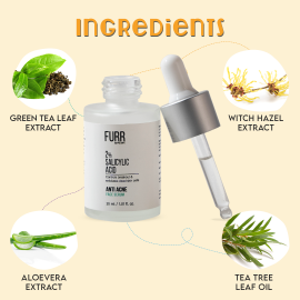 FURR Anti Acne Face Serum - 30ML (2% Salicylic Acid)