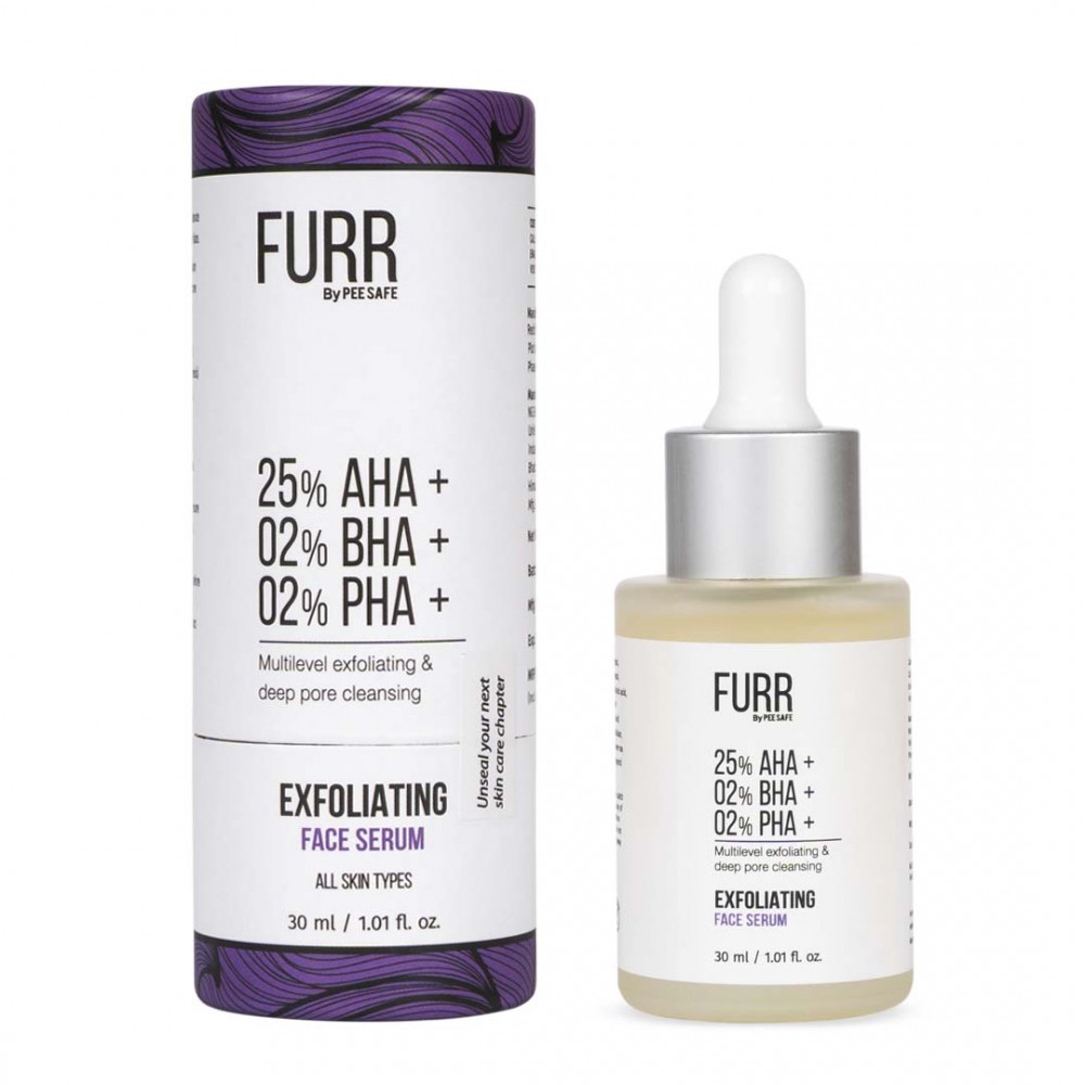 FURR Exfoliating Face Serum - 30ML (25% AHA, 02% BHA & 02% PHA) FURR Exfoliating Face Serum - 30ML (25% AHA, 02% BHA & 02% PHA)