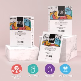 FURR by Pee Safe Natural Noni Hair Colour Shampoo | Pack Of 5 Sachets