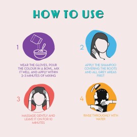 FURR by Pee Safe Natural Noni Hair Colour Shampoo | Pack Of 5 Sachets