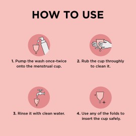 Pee Safe Natural Menstrual Cup Foam Wash - 50 ML