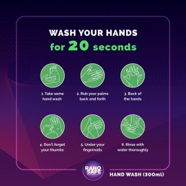 Raho Safe Hand Wash With Neem Essence and Goodness of Green Apple & Tea Tree - 300 ML Raho Safe Hand Wash With Neem Essence and Goodness of Green Apple & Tea Tree - 300 ML