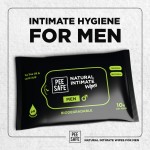 Pee Safe Biodegradable Intimate Wipes for Men - Pack of 10 Pee Safe Biodegradable Intimate Wipes for Men - Pack of 10