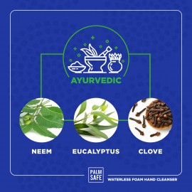 Palm Safe Ayurvedic Foam Based Alcohol-Free Cleanser - 200 ML Palm Safe Ayurvedic Foam Based Alcohol-Free Cleanser - 200 ML