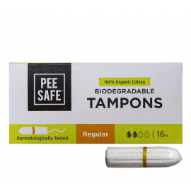 Pee Safe Organic Cotton Tampon - Regular Pee Safe Organic Cotton Tampon - Regular
