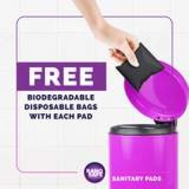 Raho Safe Sanitary Pad Regular with Biodegradable Disposable Bags - Pack of 6 Raho Safe Sanitary Pad Regular with Biodegradable Disposable Bags - Pack of 6