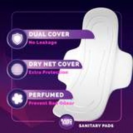 Raho Safe Sanitary Pad Regular with Biodegradable Disposable Bags - Pack of 6 Raho Safe Sanitary Pad Regular with Biodegradable Disposable Bags - Pack of 6