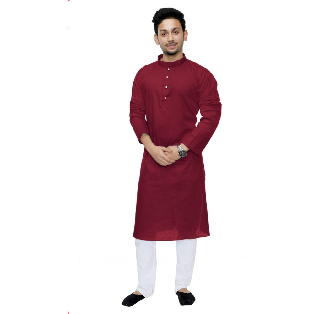 Men's Cotton Straight Kurta - Payjama Ethnic Style