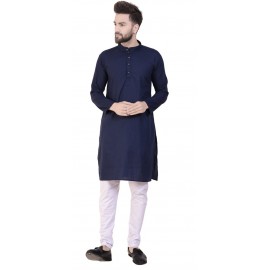 Men's Cotton Straight Kurta - Payjama Ethnic Style
