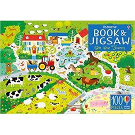 Usborne Book and Jigsaw On the Farm