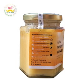 Desi Grub Raw White Honey | Unpasteurized Unfiltered High Himalayan Raw Honey 300 Gms Desi Grub Raw White Honey | Unpasteurized Unfiltered High Himalayan Raw Honey 300 Gms