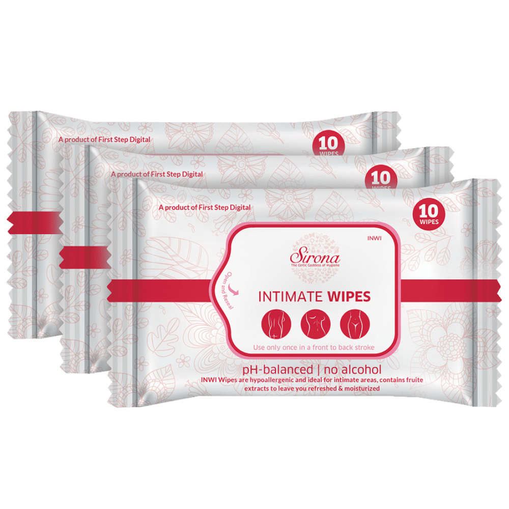 Sirona Intimate Wet Wipes - 10 Wipes (Buy 2 Get 1 Free) Sirona Intimate Wet Wipes - 10 Wipes (Buy 2 Get 1 Free)