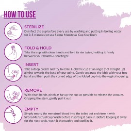 Sirona Reusable Menstrual Cup with FDA Compliant Medical Grade Silicone - Large Sirona Reusable Menstrual Cup with FDA Compliant Medical Grade Silicone - Large