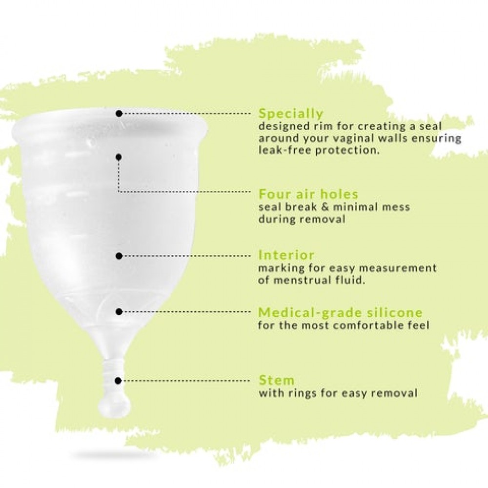 Sirona Pro Super Soft Reusable Menstrual Cup Medium Hygiene Products
