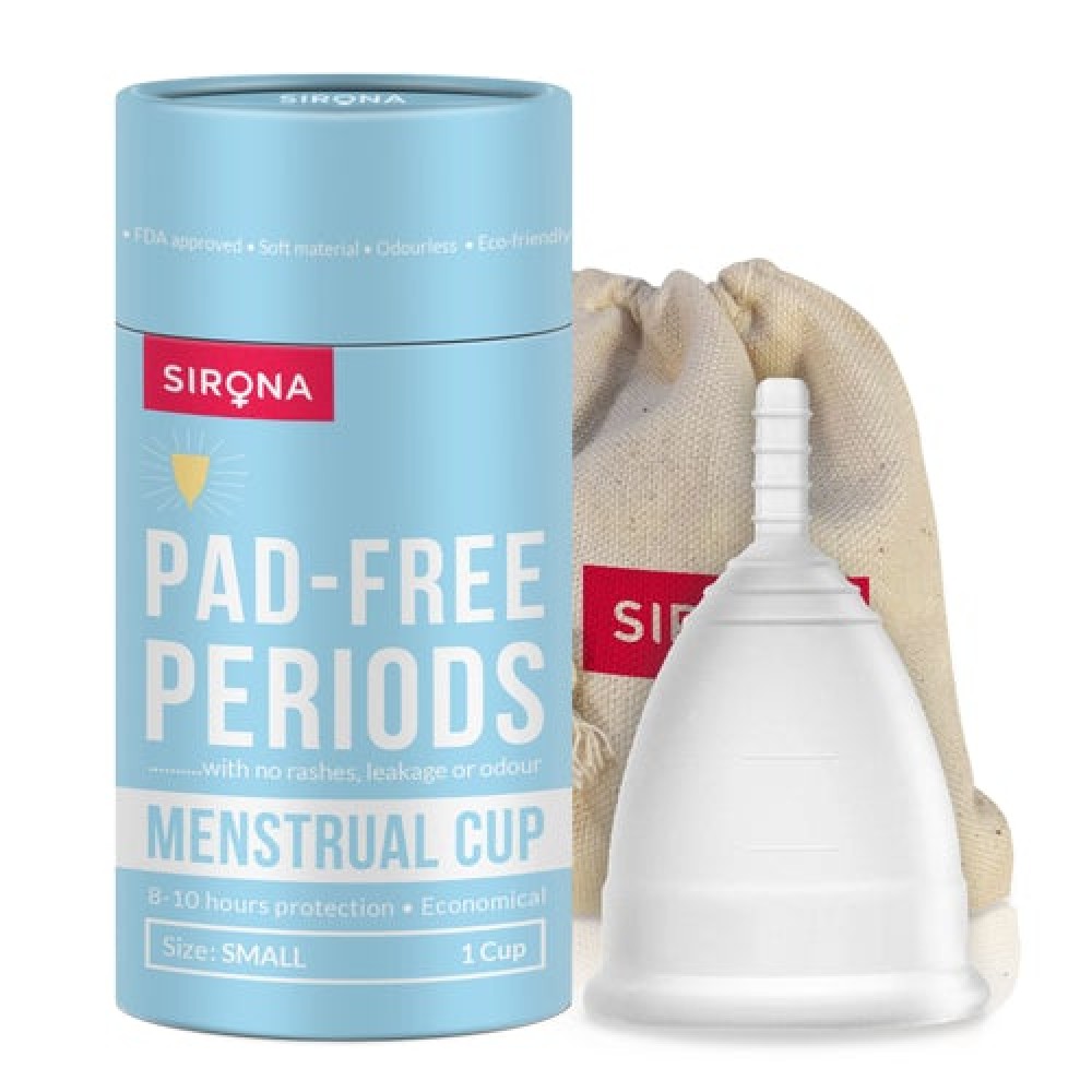 Sirona Reusable Menstrual Cup with Medical Grade Silicon - Small (1 Unit) Sirona Reusable Menstrual Cup with Medical Grade Silicon - Small (1 Unit)