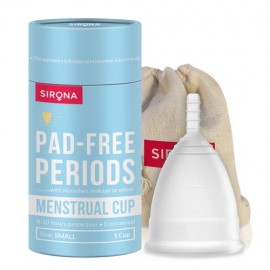 Sirona Reusable Menstrual Cup with Medical Grade Silicon - Small (1 Unit)