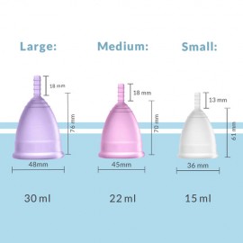 Sirona Reusable Menstrual Cup with FDA Compliant Medical Grade Silicone - Large Sirona Reusable Menstrual Cup with FDA Compliant Medical Grade Silicone - Large