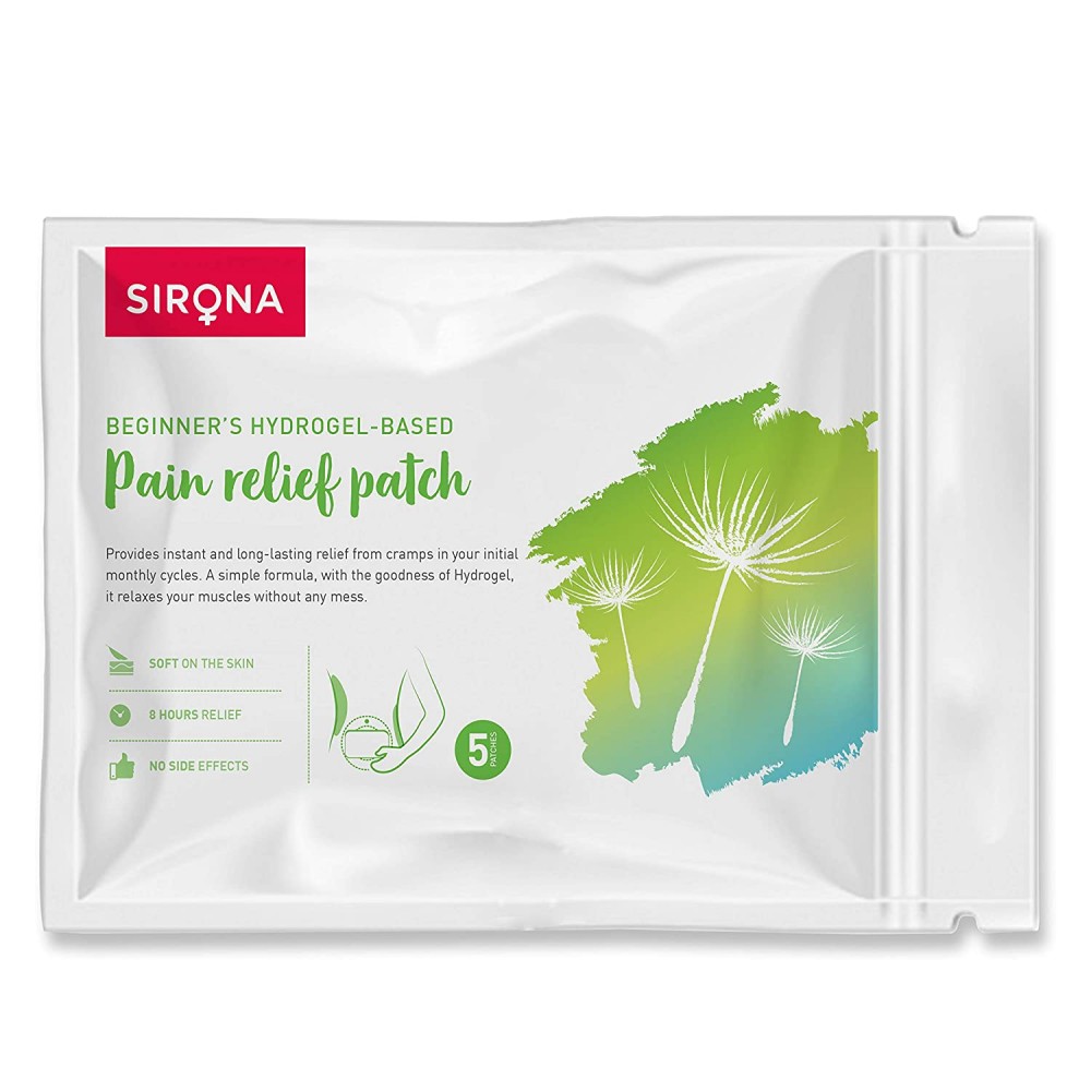 Sirona Teens Period Pain Relief Patches with Hydrogel Properties - 5 Patches