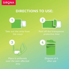 Sirona Teens Period Pain Relief Patches with Hydrogel Properties - 5 Patches