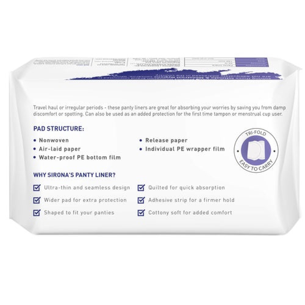 Sirona UltraThin Premium Panty Liners Hygiene Products In Nepal