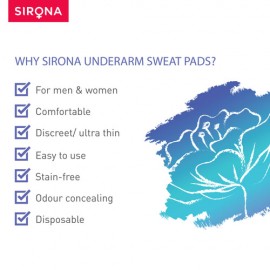 Sirona Under Arm Sweat Pads for Men and Women - 12 Pads Sirona Under Arm Sweat Pads for Men and Women - 12 Pads