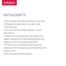 Sirona Under Arm Sweat Pads for Men and Women - 12 Pads Sirona Under Arm Sweat Pads for Men and Women - 12 Pads